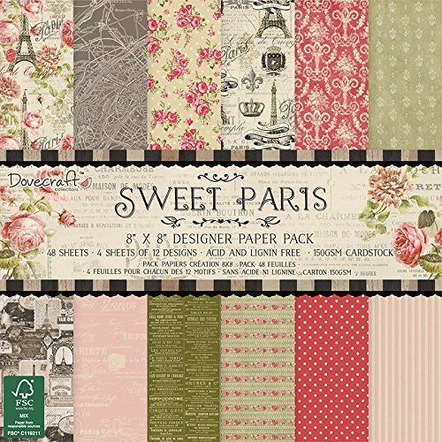 Dovecraft Sweet Paris Paper Pack