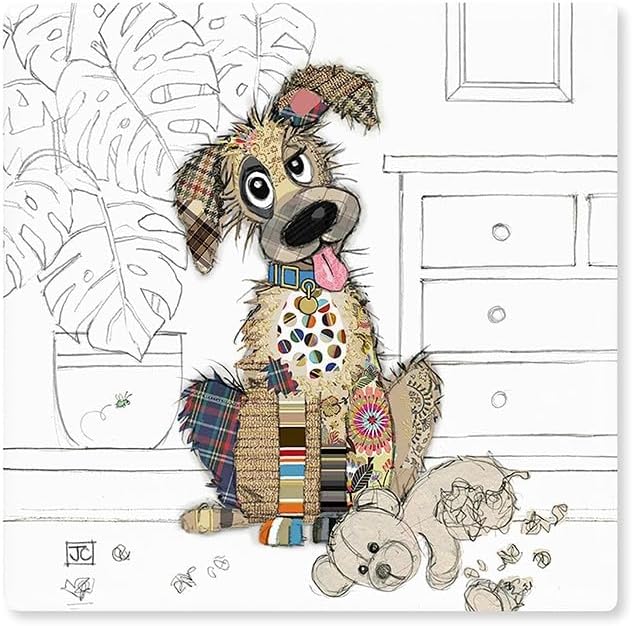 Lesser & Pavey Drink Coasters | British Designed Eco Cork Drinks Coasters For Modern Homes | Coasters For Drinks For All Types of Cups & Mugs - Murphy Mutt
