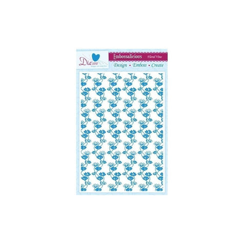 Crafter's Companion Die'sire Embossalicious A4 Embossing Folder - Floral Vine