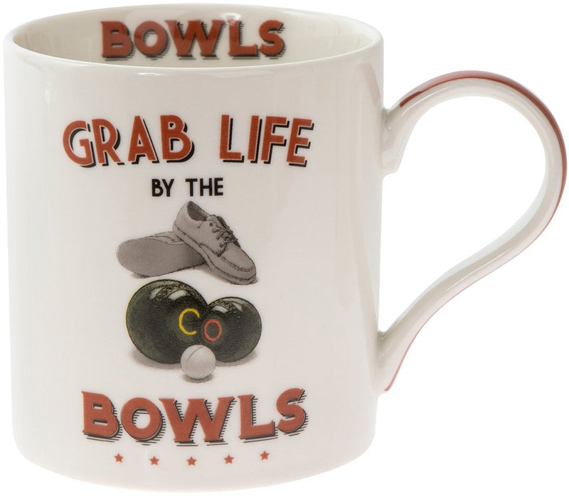 Boxed Grab Life by The Bowls Fine China Mug 10x9x13cm