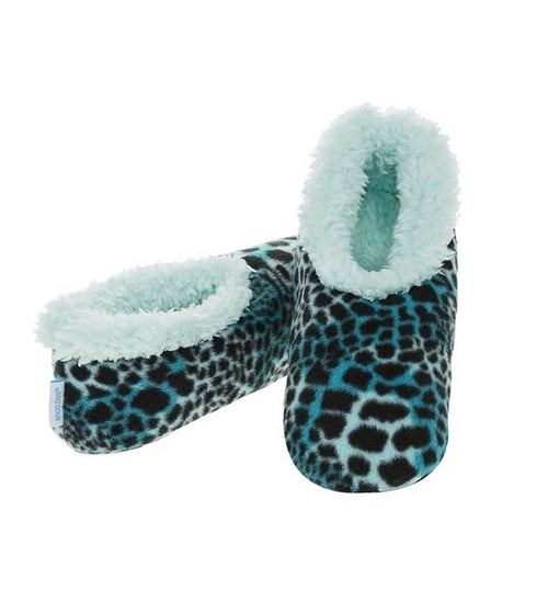 Snoozies Slippers Bright Print Fleece Ladies UK 3/