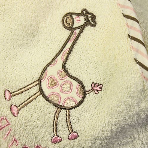 Snuggle Baby Giraffe Cuddle Robe Hooded Baby Towel