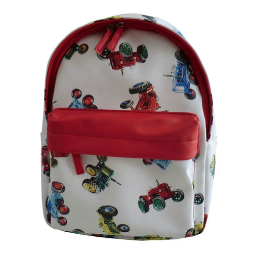 Powell Craft Boys Tractor Backpack.red
