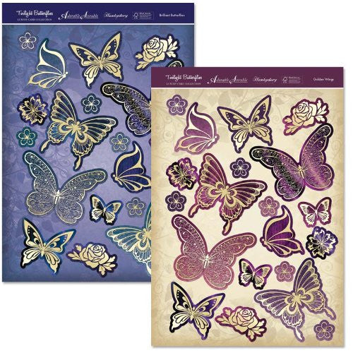 hunkydory twilight butterflies fancy foiled butterflies