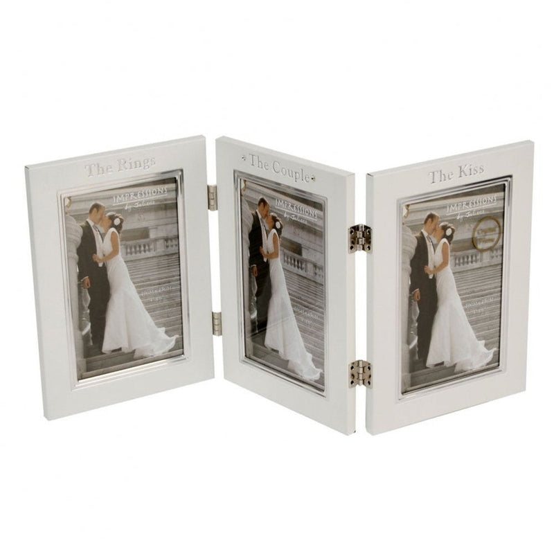 Juliana Wedding Aluminium Triple Frame - Ring/Couple/Kiss