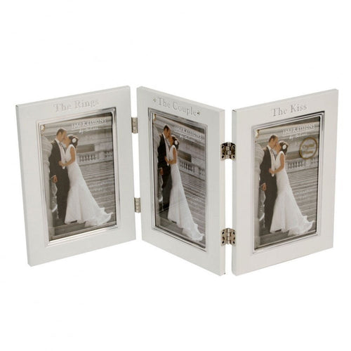 Juliana Wedding Aluminium Triple Frame - Ring/Couple/Kiss