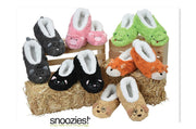 Childrens Animal Snoozies Soft Sherpa Fleece Fluffy Slippers