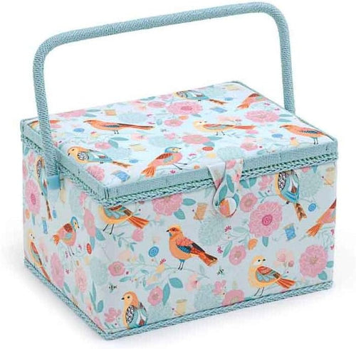 Hobby Gift 'Birdsong' Large Rectangle Sewing Box 23.5 x 31 x 20cm (d/w/h)