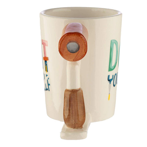 Paint Roller Shaped Handle Ceramic Mug