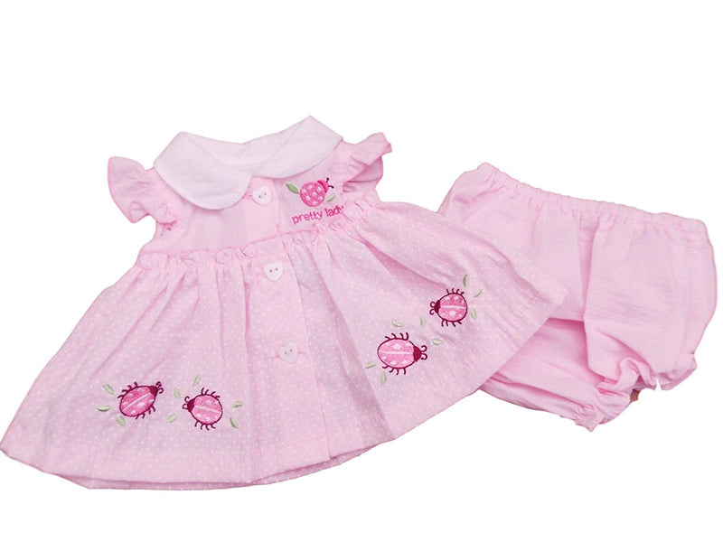with Tags Tiny Baby Reborn Premature Preemie Girls Pretty Ladybird Summer Dress Set