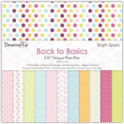 Dovecraft Back To Basics Bright Spark Collection - Paper Pack 6"x6" (12 Designs, FSC)