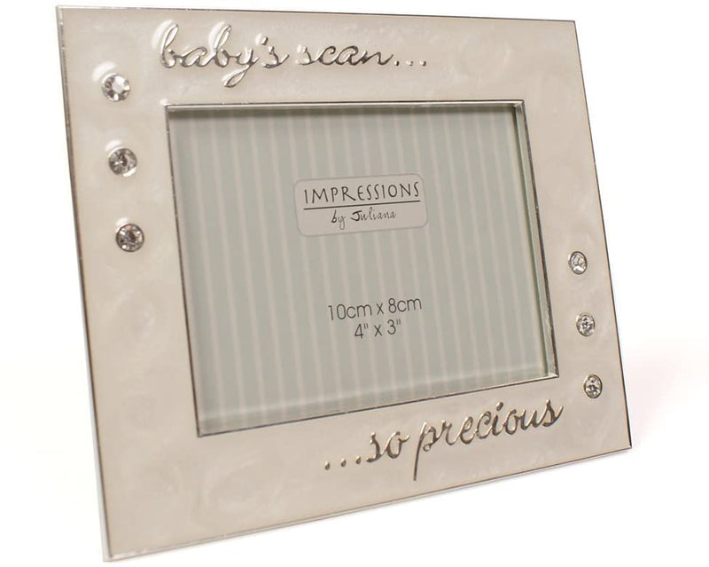 My Baby's First Scan Photo Frame - 4"x3" Silverplated Precious Picture Frame