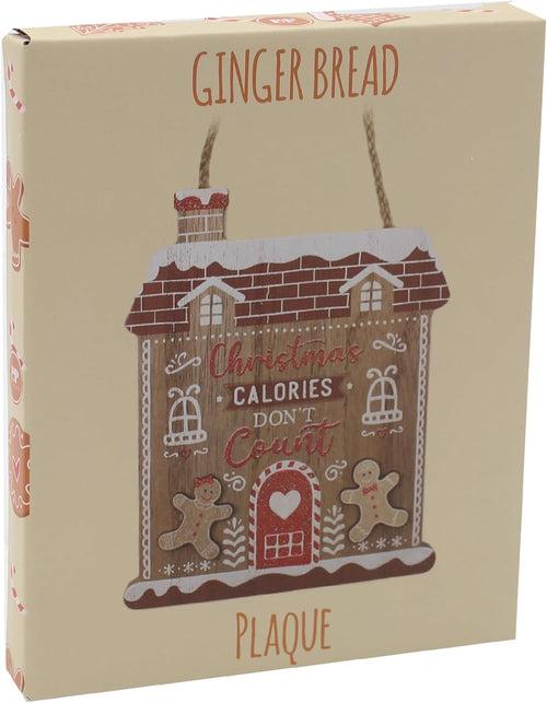 Christmas Gingerbread Wooden Plaque - Christmas Calories Don't Count