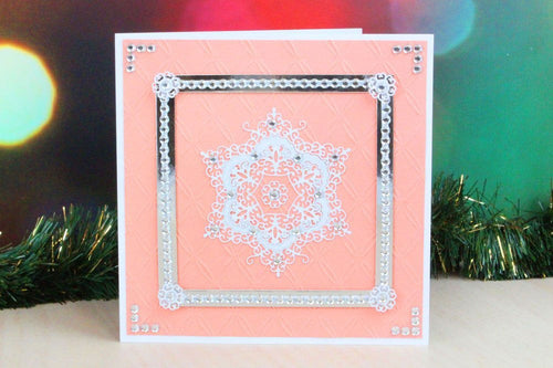 Tattered Lace Snowflake Doily, Silver