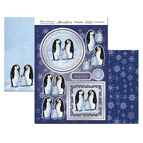hunkydory adorable scorable white christmas pick up a penguin