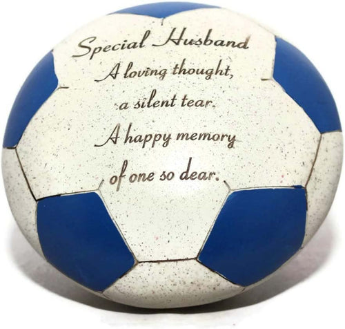 David Fischhoff Special Husband Memorial Football, Stone, Cream/Blue,
