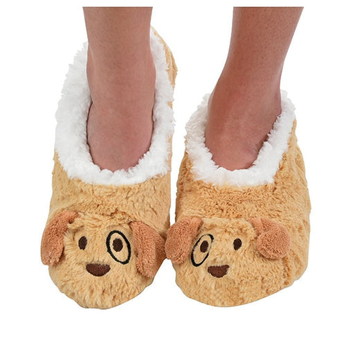 Childrens Animal Snoozies Soft Sherpa Fleece Fluffy Slippers