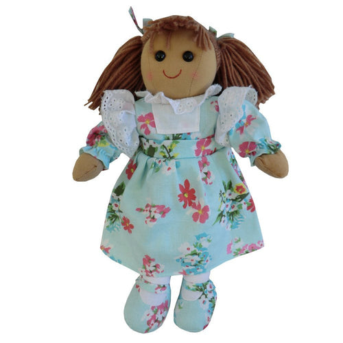 powell  craft  light blue floral ragdoll medium