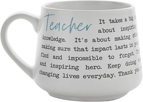 Widdop Teacher Message Stoneware Mug