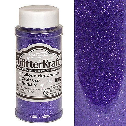 Balloon Decoration/ Craft Glitter - Glitter Kraft Purple Powder 100g
