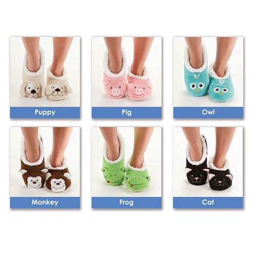 Ladies Animal Snoozies Slippers - Size UK Ladies 3-4