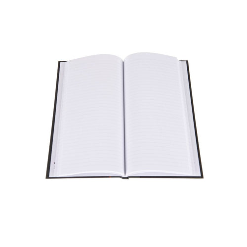 Ideal - A4 Slim Notebook Casebound  Feint - 192 Pages  - Black (6228)