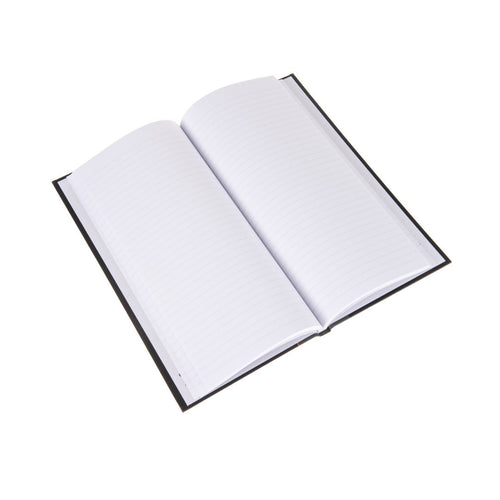 Ideal - A4 Slim Notebook Casebound  Feint - 192 Pages  - Black (6228)