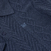 Crew Clothing Company Cable Knit Button Neck Jumper