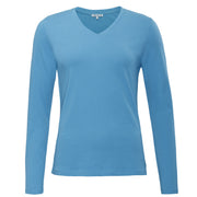Organic Long Sleeve V-neck: Womens