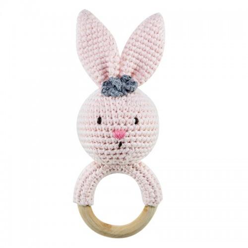 imajo banbe  crochet  ring rattle  bunny     