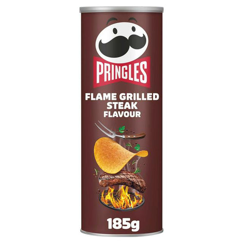 19 x Pringles Flame Grilled Steak  - 185GM