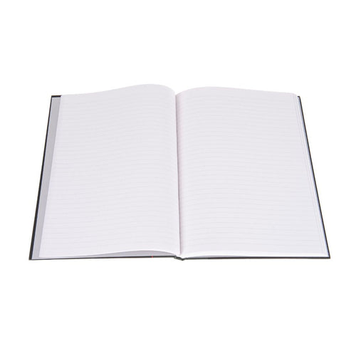 Ideal - A4 Cashbook Casebound Feint - 192 Pages  - Black (6428)