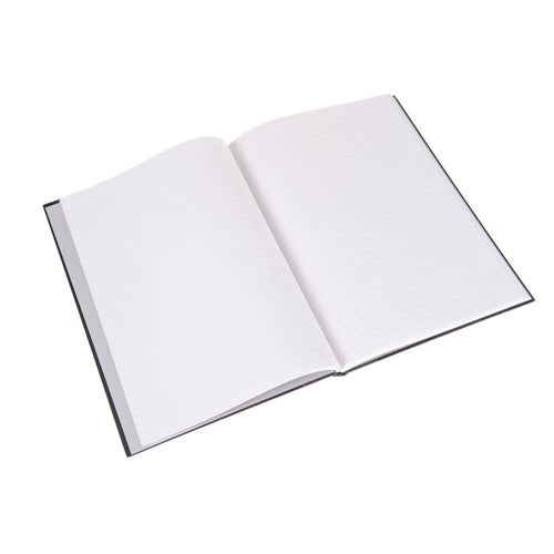 Ideal - A4 Cashbook Casebound Feint - 192 Pages  - Black (6428)
