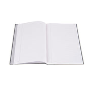 Ideal - A4 Cashbook Casebound Feint & Margin - 192 Pages  - Black (6429)