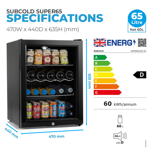 Subcold Super65 LED Beer Fridge