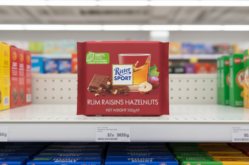 12 x Ritter Sport Rum & Raisin - 100G