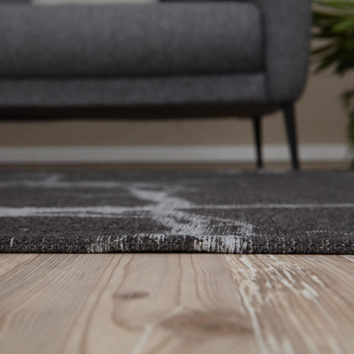 Washable Rug Carina Dark Grey | 6952D