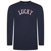 Lucky Brand Crew Neck & Closed Hem Flannel Pant Pyjama Set