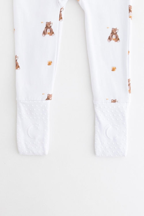 Bear Cotton Zip Sleepsuit One Piece