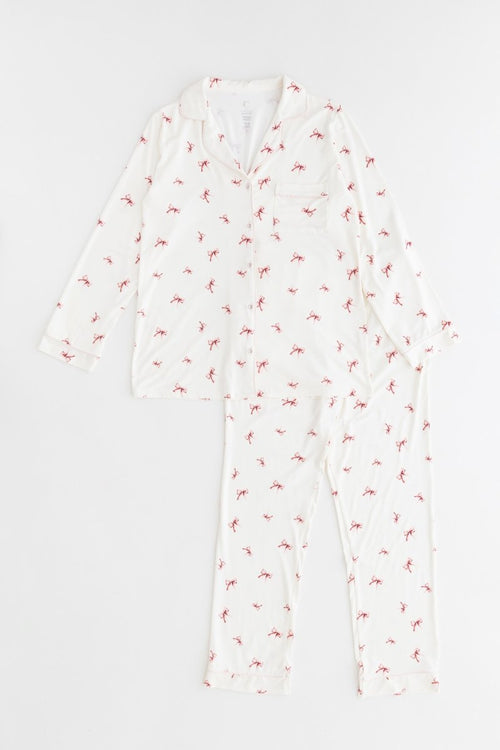 Adult COZY Rosy Ribbon Pyjamas