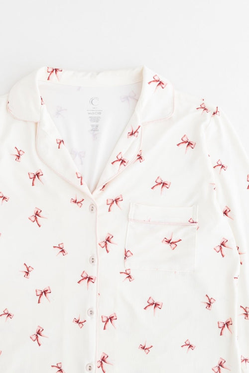 Adult COZY Rosy Ribbon Pyjamas