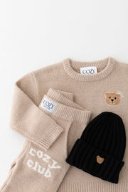 The Cozy Cub Knit Set Taupe Brown