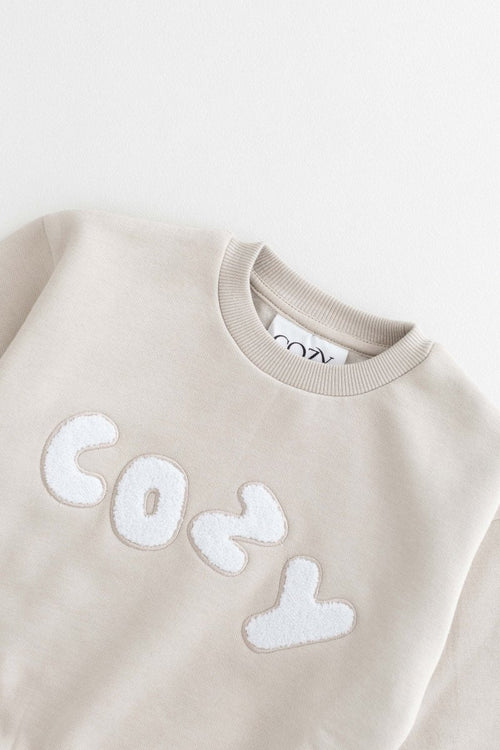 The COZY Little Lounger Tracksuit Stone