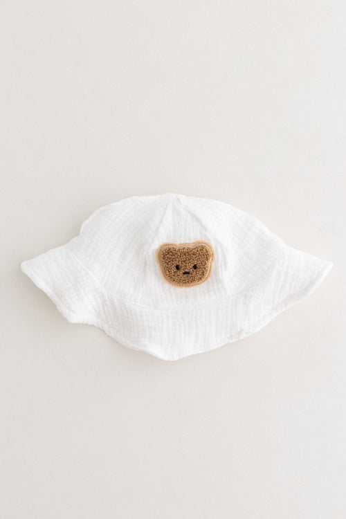 The Bear Set Hat & Romper White