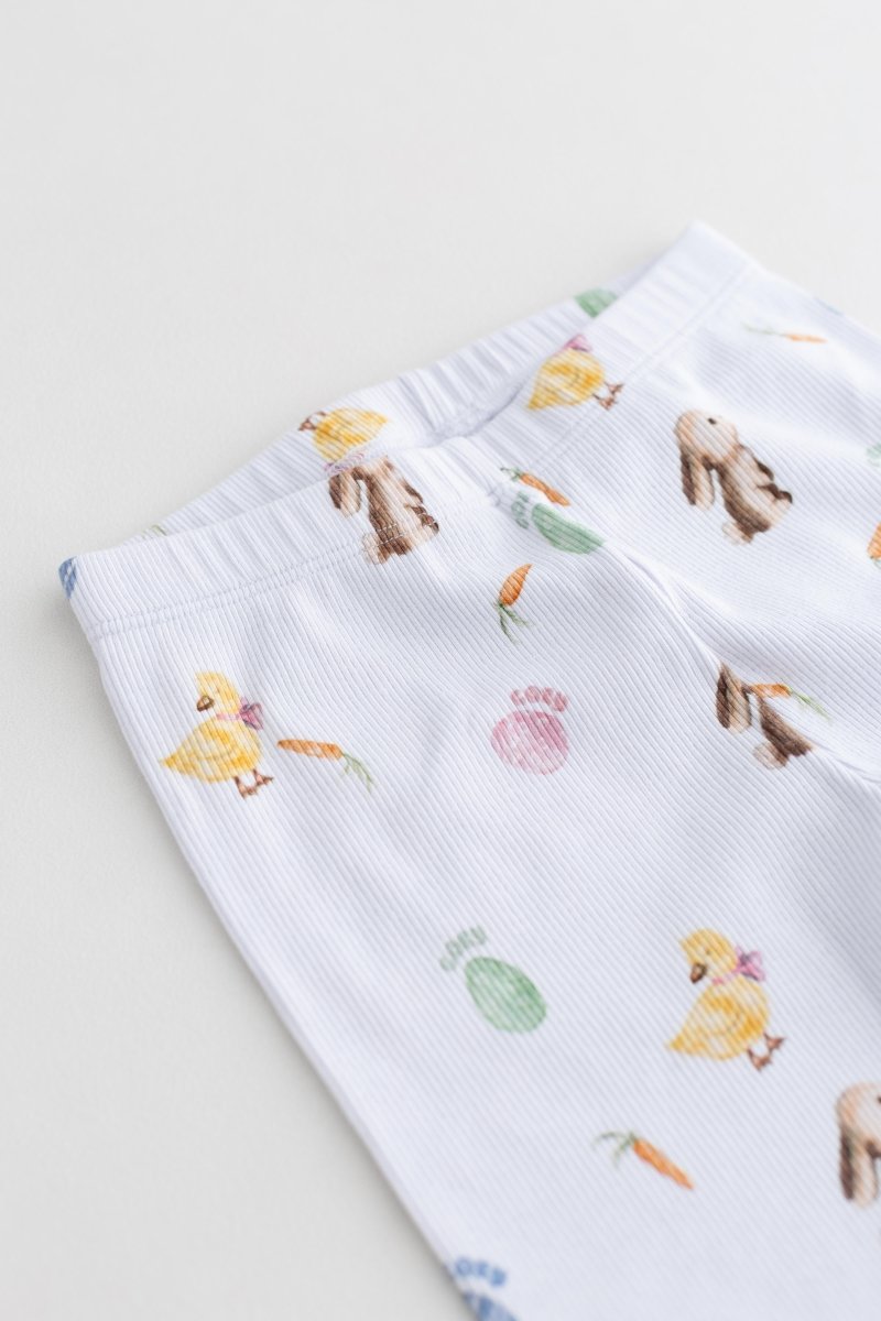 The COZY Hop Ribbed Cotton Two-Piece Set Long Sleeve Pyjamas