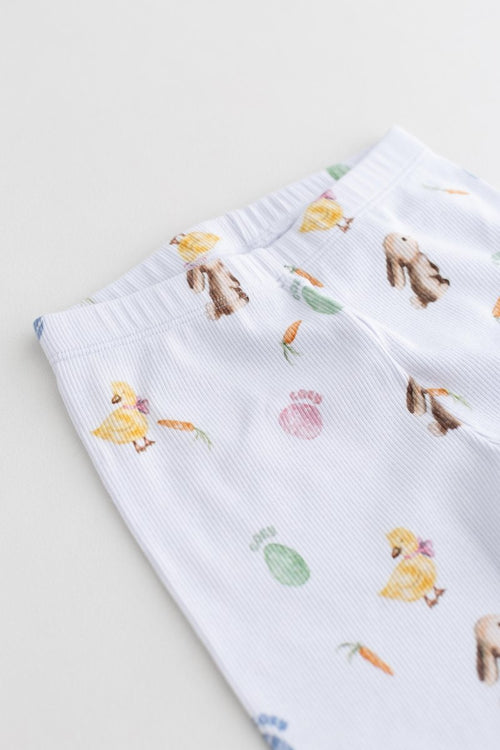The COZY Hop Ribbed Cotton Two-Piece Set Long Sleeve Pyjamas