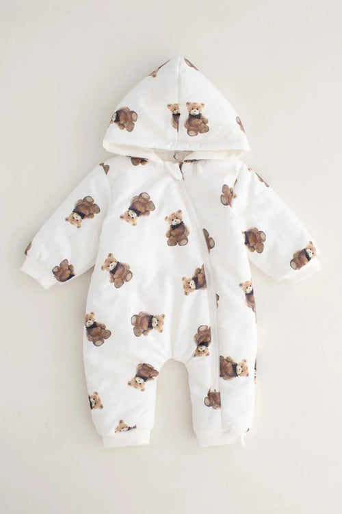The Bear Puffer Suit with Hood