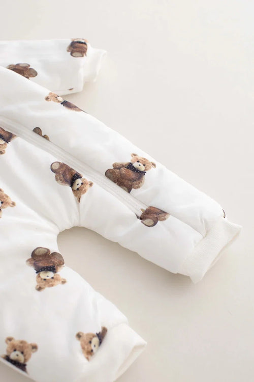 The Bear Puffer Suit with Hood