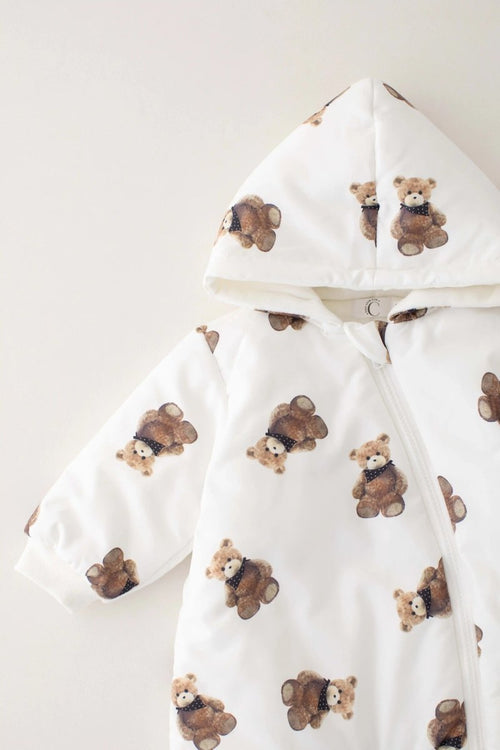 The Bear Puffer Suit with Hood