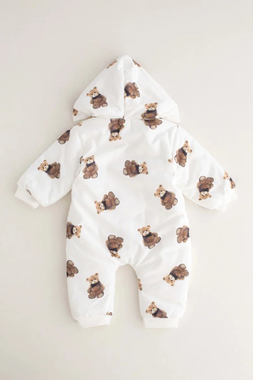 The Bear Puffer Suit with Hood